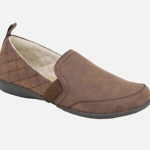 JSport Womens Brown Slip-On Shoes Size 8